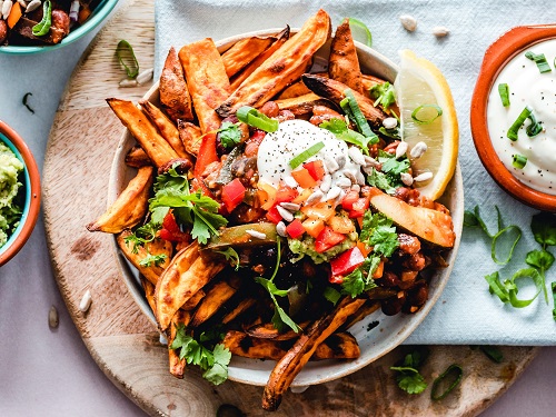 Loaded Sweet Potatoes